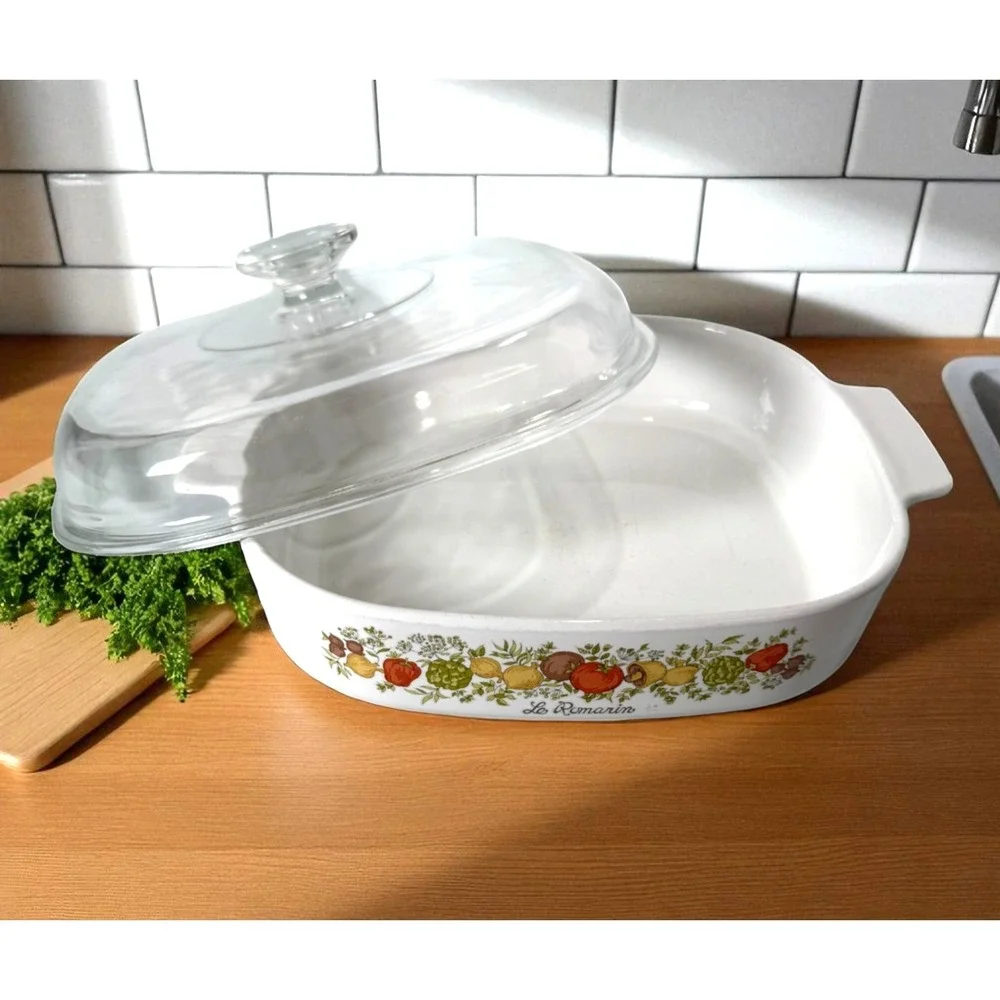 Corning Ware Le Romarin Casserole Dish 10-10-2 WithLid In Great Condition A-10-B